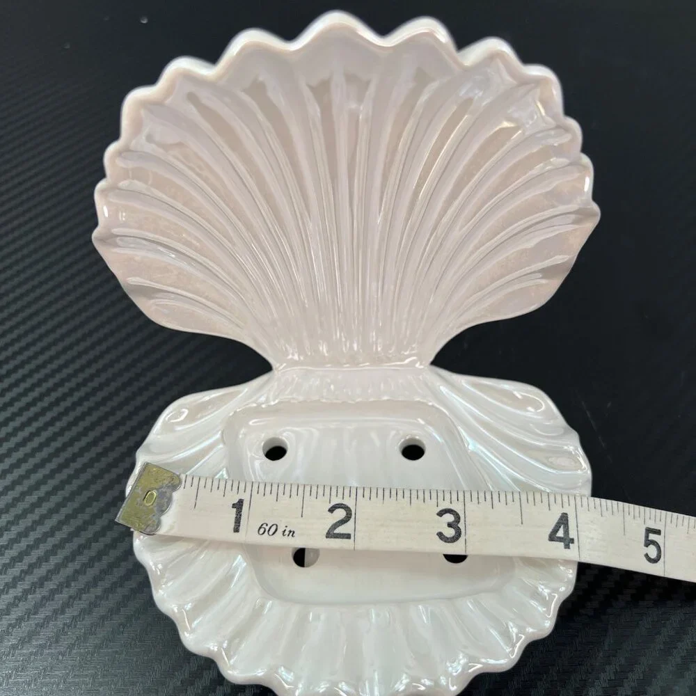 NEW Bath & Body Works Clam Shell Soap Holder Iridescent Seashell
